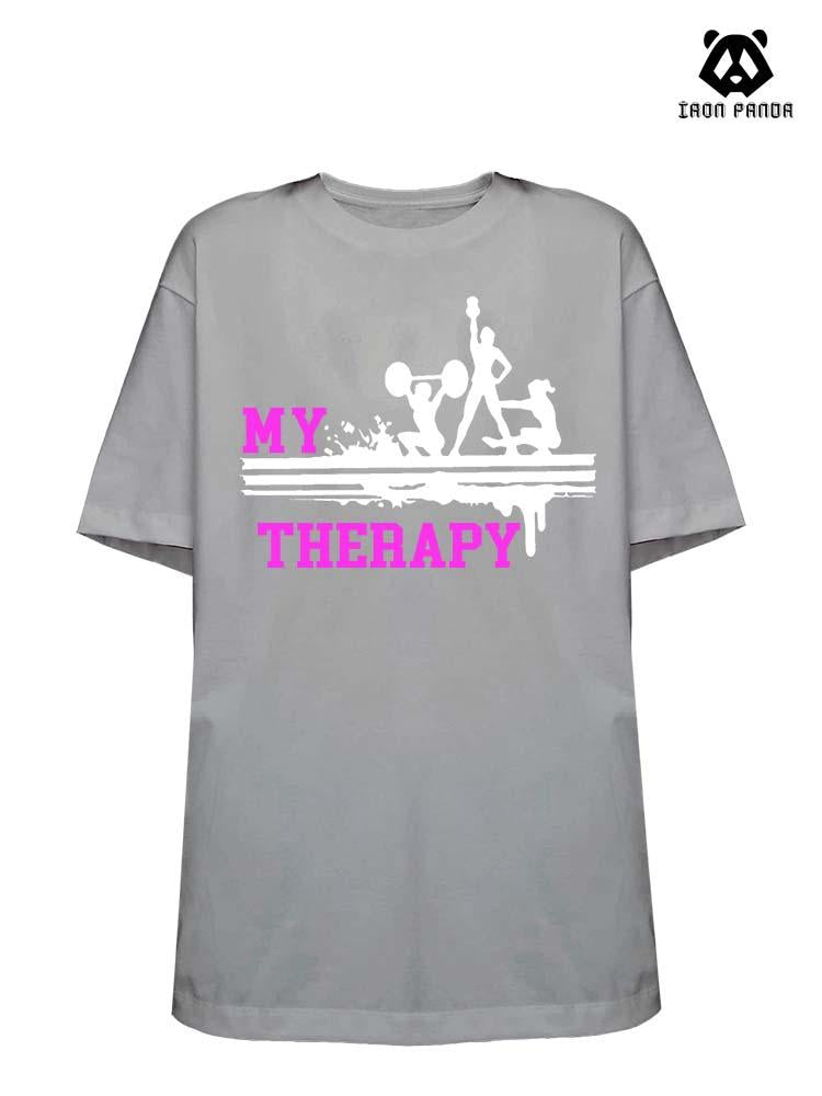 MY THERAPY Loose fit cotton  Gym T-shirt