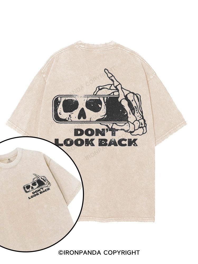 Don't Look Back printed Gym Shirt