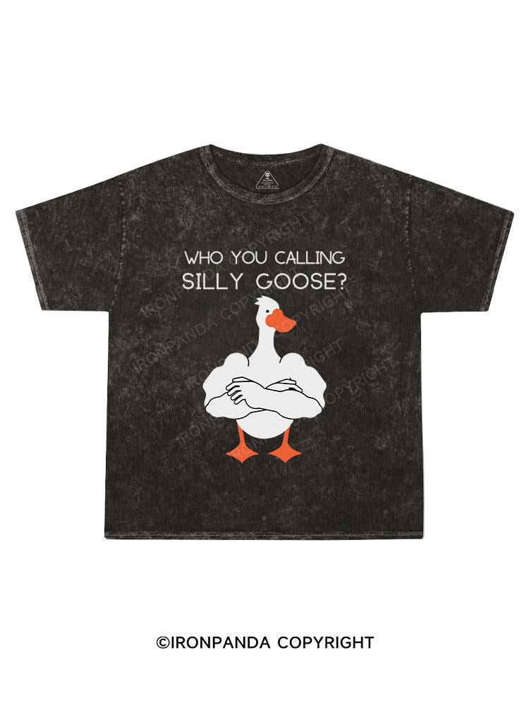 Who you calling Silly Goose Kids Washed T-Shirt