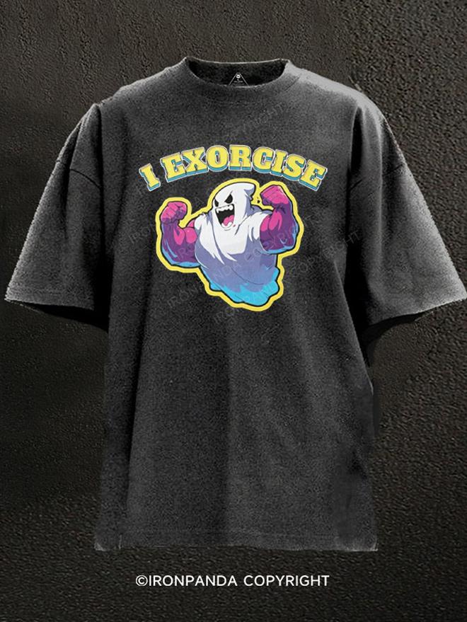 I Exorcise Ghost Washed Gym Shirt