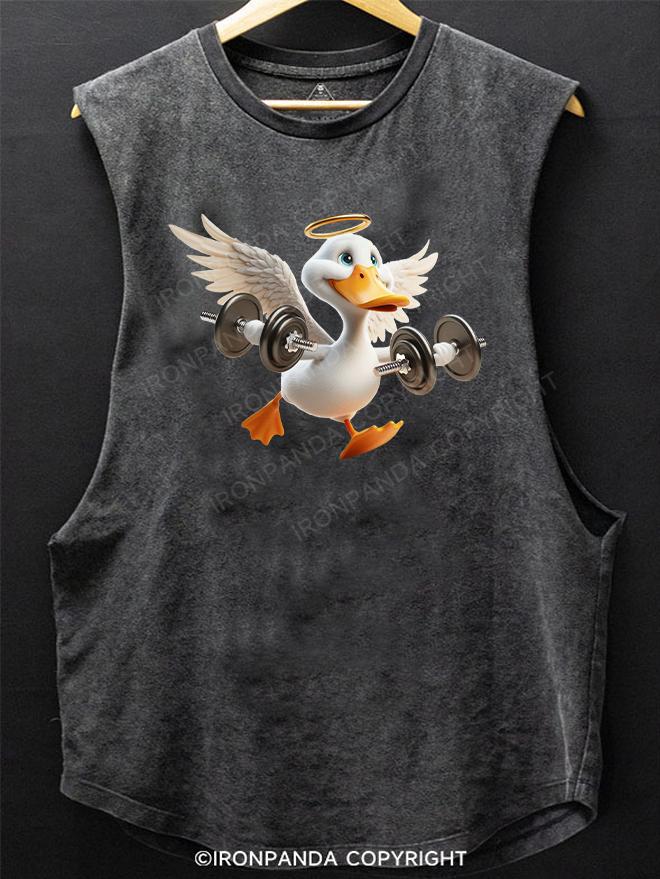 dumbbell duck SCOOP BOTTOM COTTON TANK