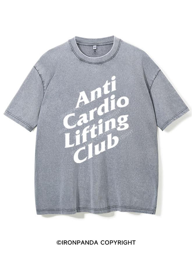 ANTI CARDIO LIFTING CLUB VINTAGE GYM SHIRT