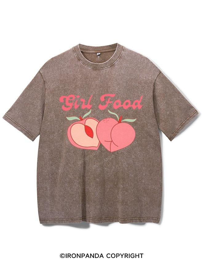 GIRL FOOD  VINTAGE GYM SHIRT