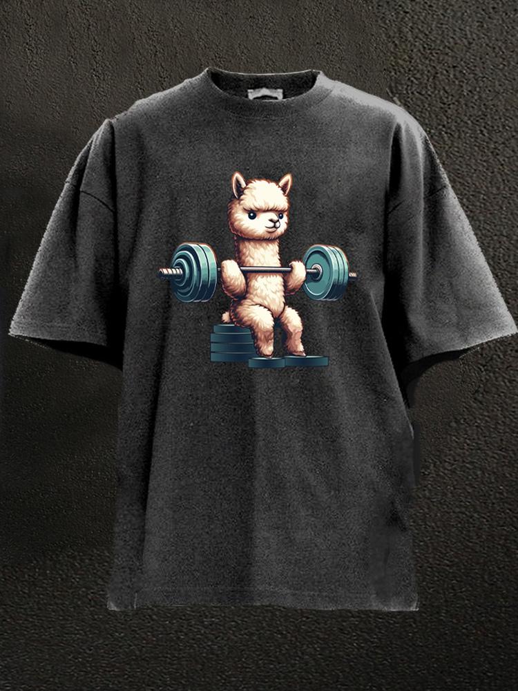 weightlifting Alpaca Washed Gym Shirt