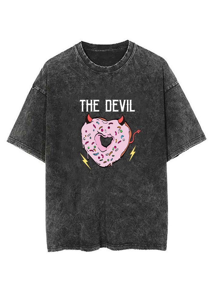 THE DEVIL DONUT  VINTAGE GYM SHIRT