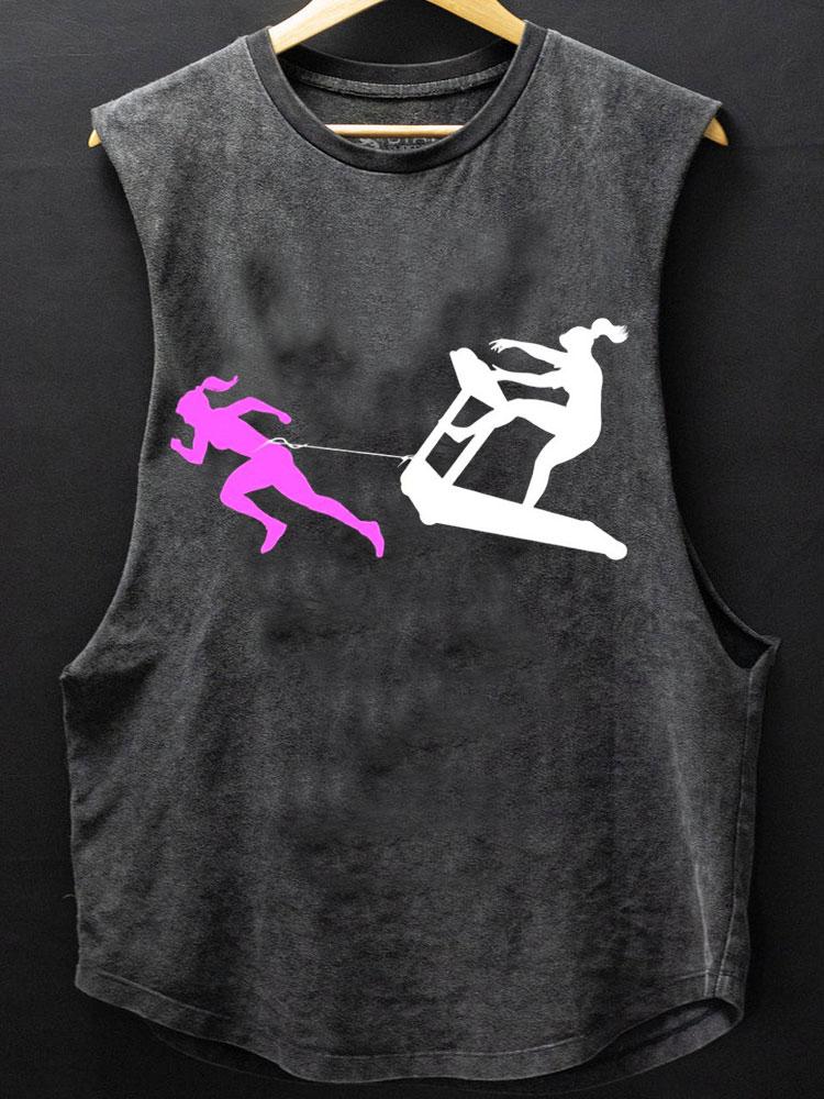 Fitness Girl Scoop Bottom Cotton Tank