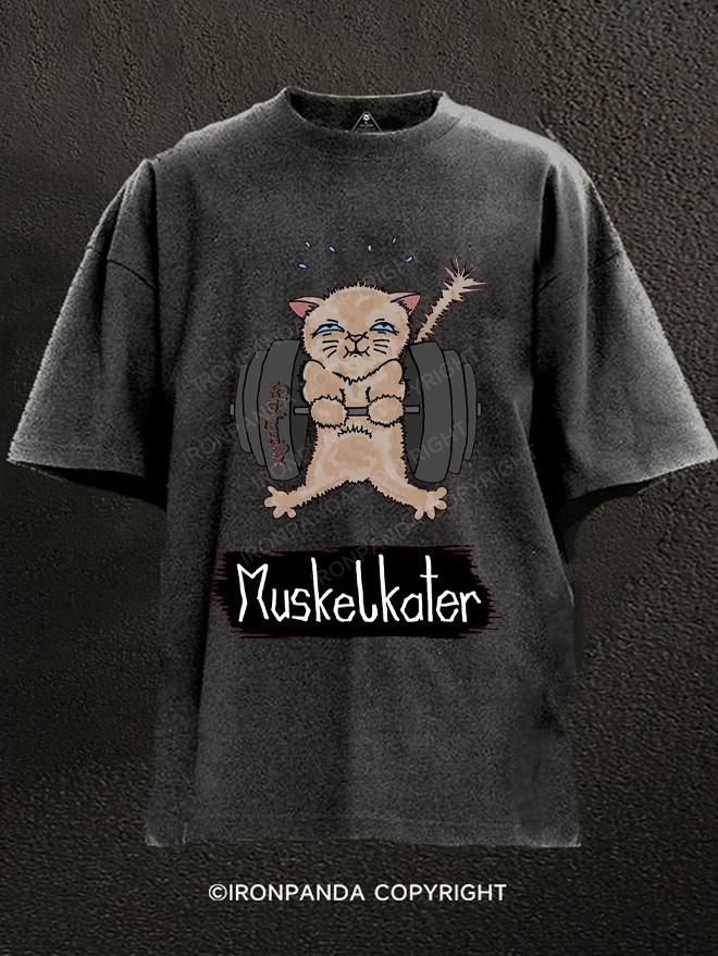 muskelkater, sore muscle Washed Gym Shirt