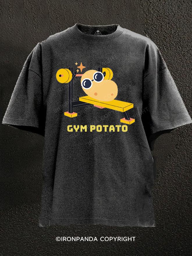 Gym potato Washed Gym Shirt