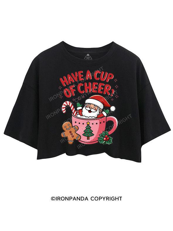 HAVE A CUP OF CHEER! CROP TOPS