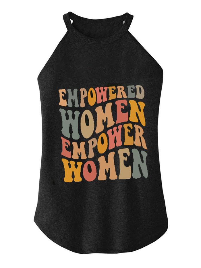 EMPOWERED WOMEN EMPOWER WOMEN TRI ROCKER COTTON TANK