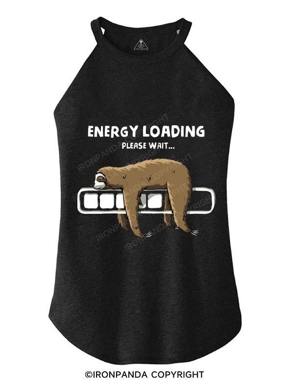 ENERGY LOADING PLEASE WAIT TRI ROCKER COTTON TANK