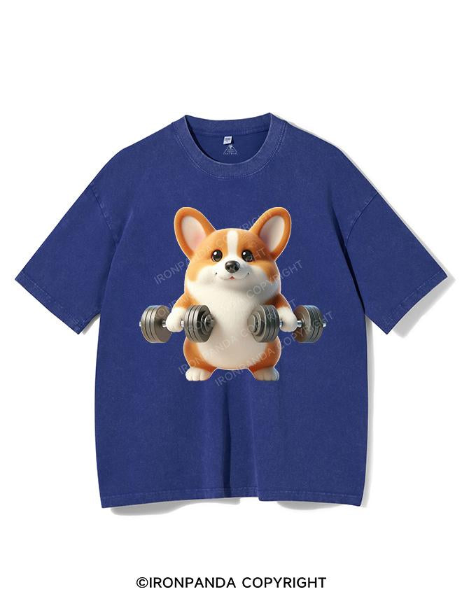 BEEFY CORGI VINTAGE GYM SHIRT