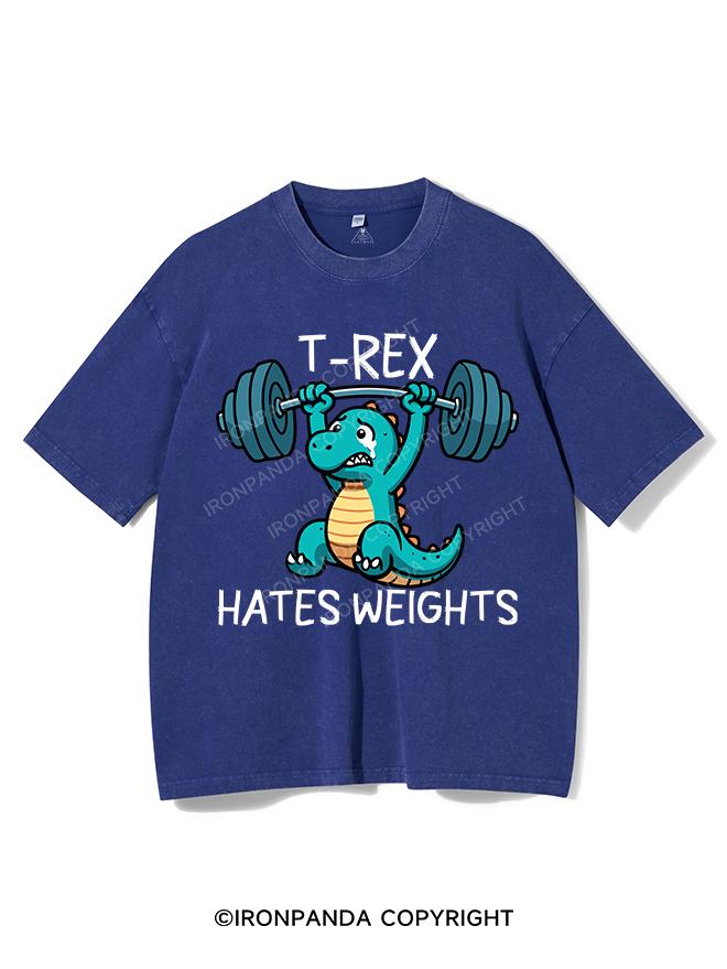 T-REX HATES WEIGHTS VINTAGE GYM SHIRT