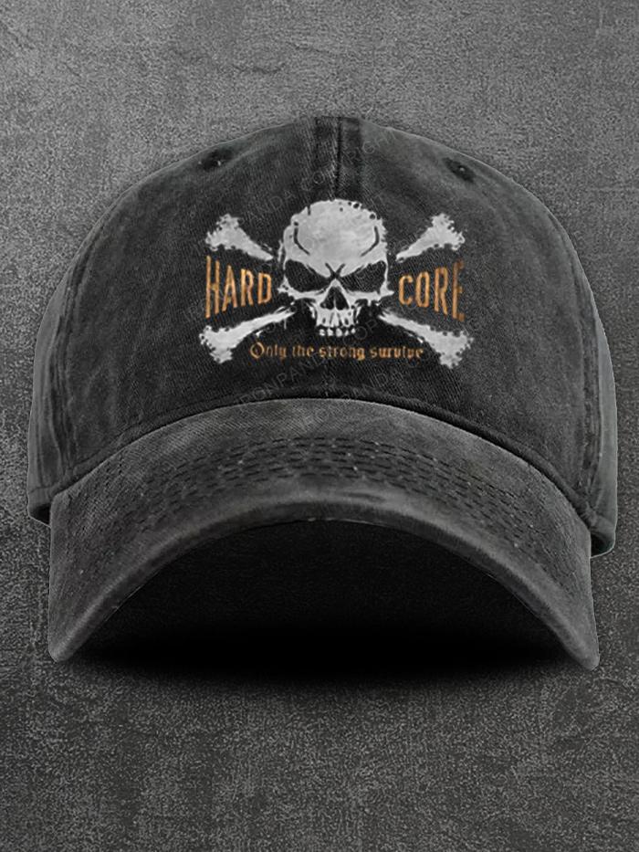 Hard Core Washed Gym Cap