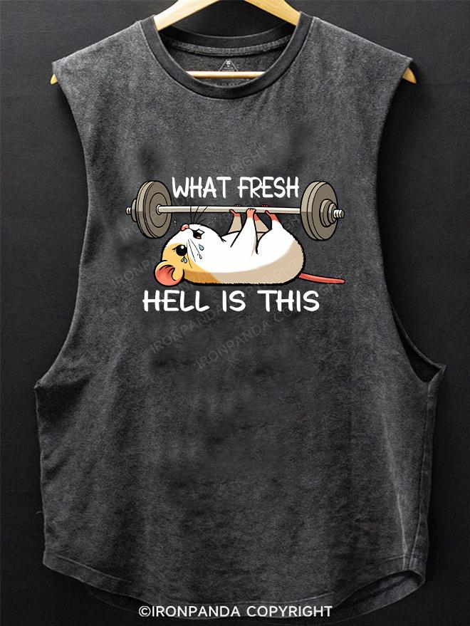 What fresh hell is this hamster SCOOP BOTTOM COTTON TANK