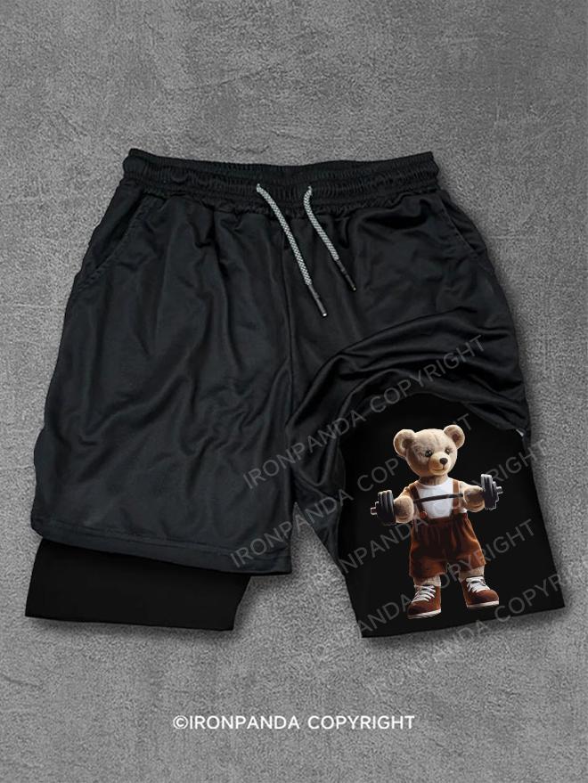 weightlifting toy bear Performance Training Shorts