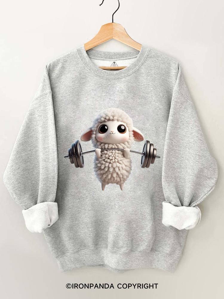 sheep Deadlift Gym Sweatshirt