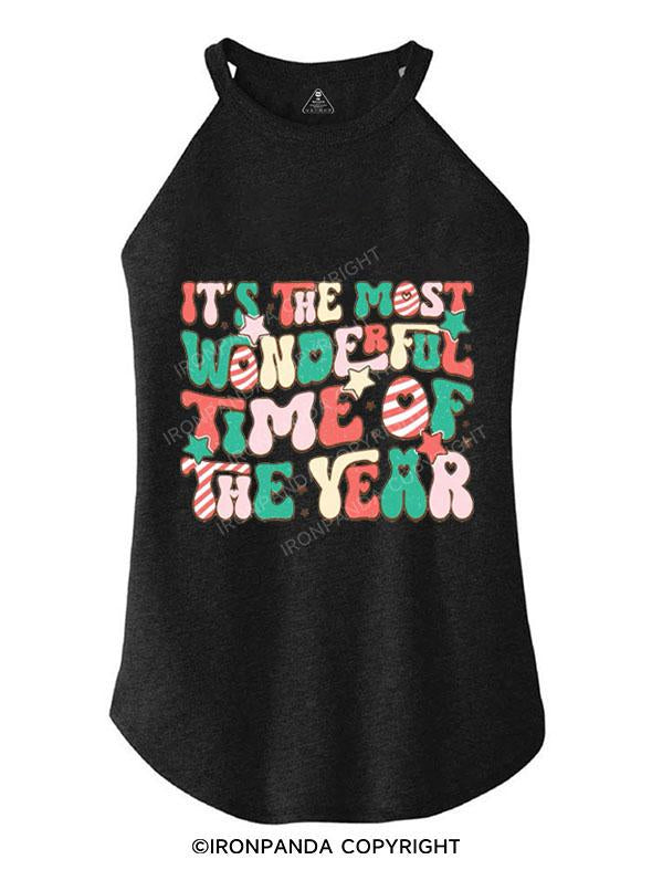 IT'S THE MOST WONDERFUL TIME OF THE YEAR TRI ROCKER COTTON TANK