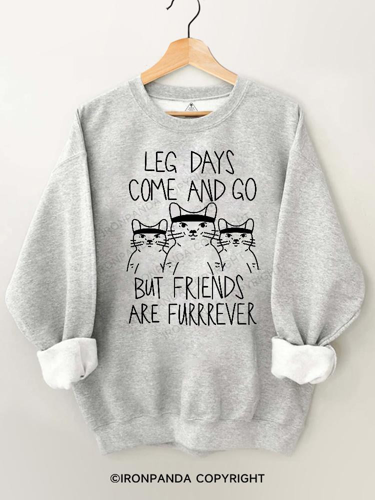 Leg Days Come And Go But Friends Are Furrrever Gym Sweatshirt