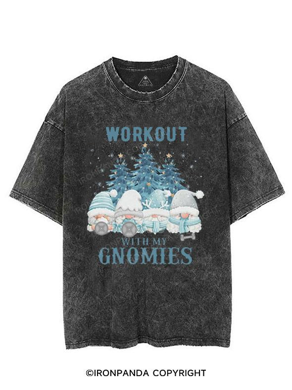 WORKOUT WITH MY GNOMIES VINTAGE GYM SHIRT