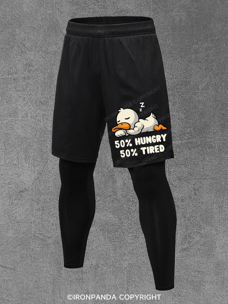 50% hungry 50% tired duck Performance Training Pants