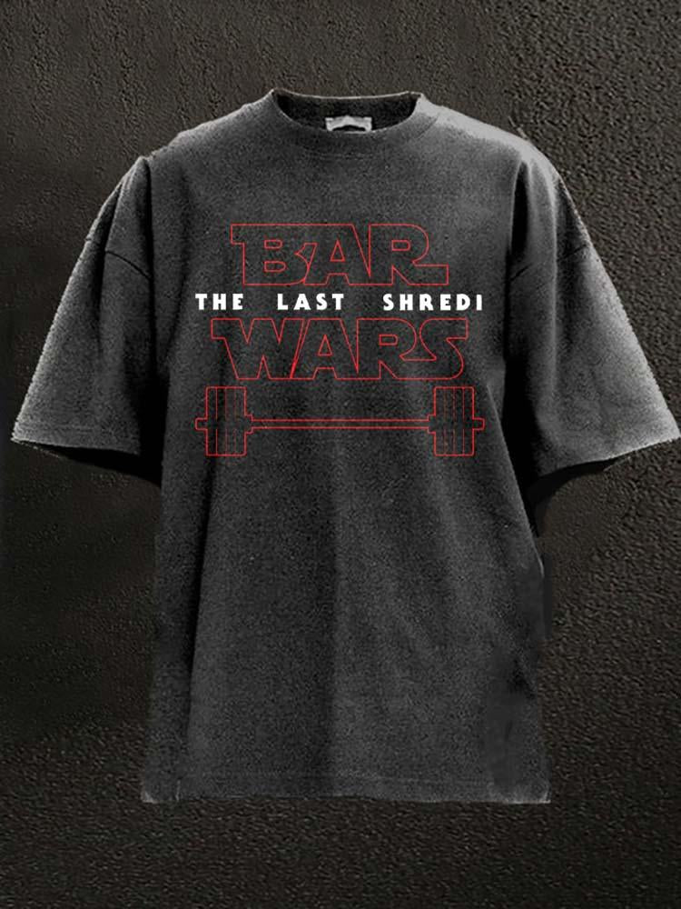 BAR LAST SHREDI WARS Washed Gym Shirt