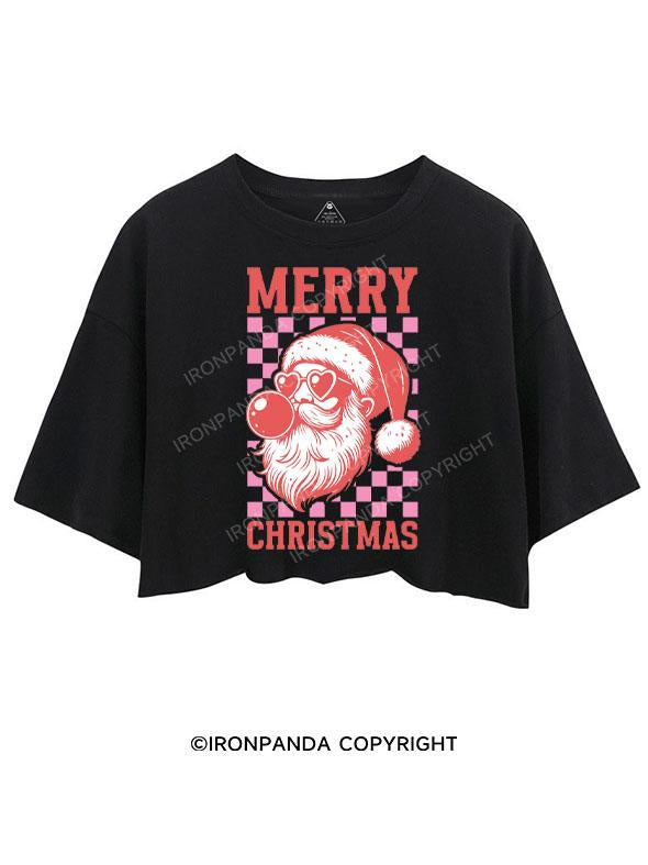 MERRY CHRISTMAS CROP TOPS