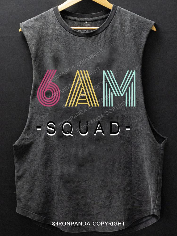 6 AM Squad Scoop Bottom Cotton Tank