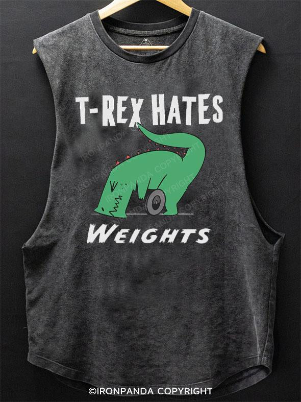 T-Rex Hates Weights SCOOP BOTTOM COTTON TANK