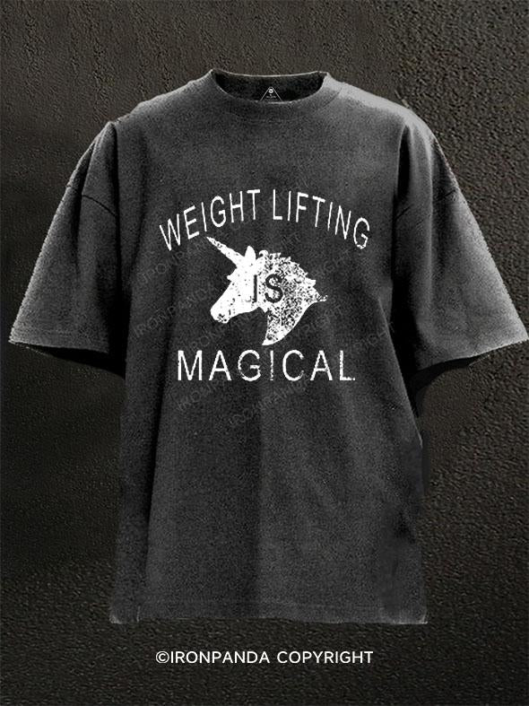 Weight Lifting is Magical Washed Gym Shirt