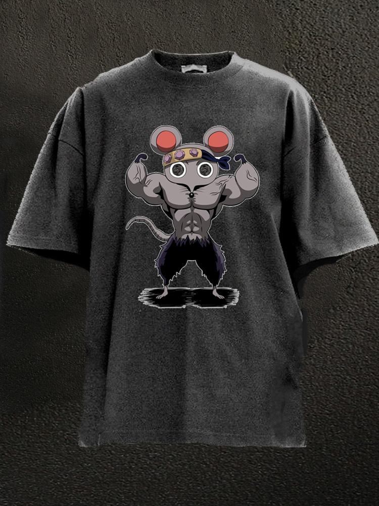 muscle mice Washed Gym Shirt