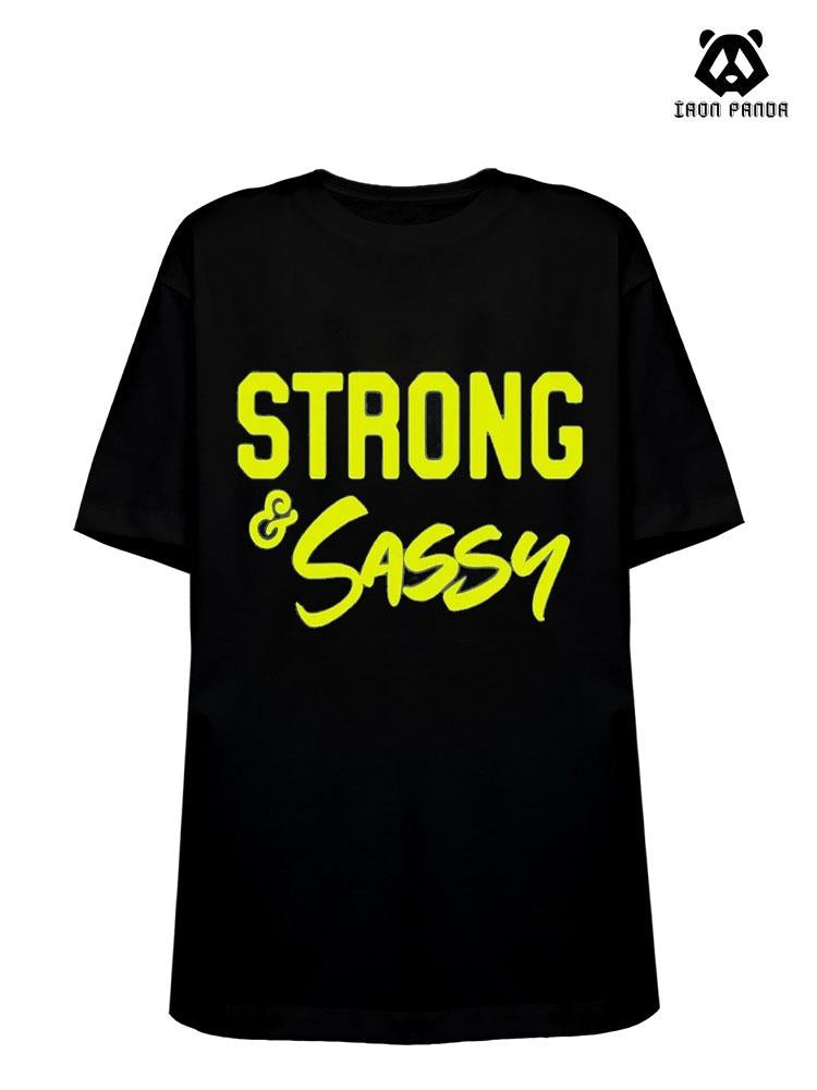 Strong and Sassy Cotton Gym Shirt