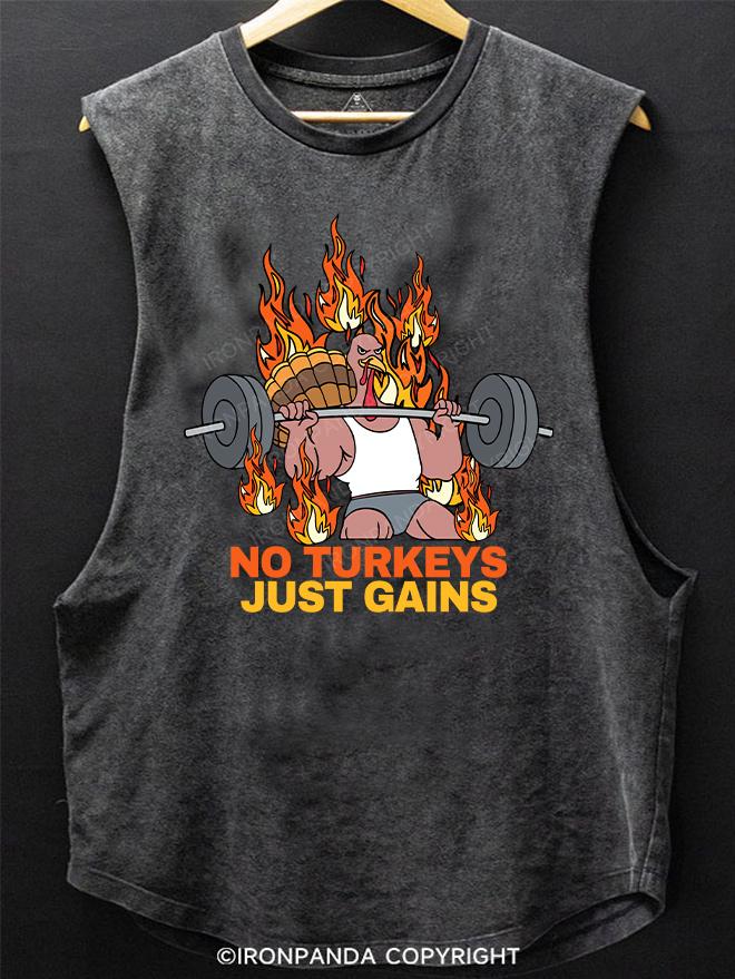 No turkeys, just gains SCOOP BOTTOM COTTON TANK