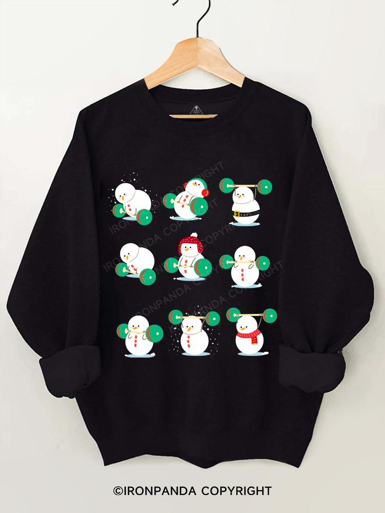 Snowman team weightlifting Gym Sweatshirt