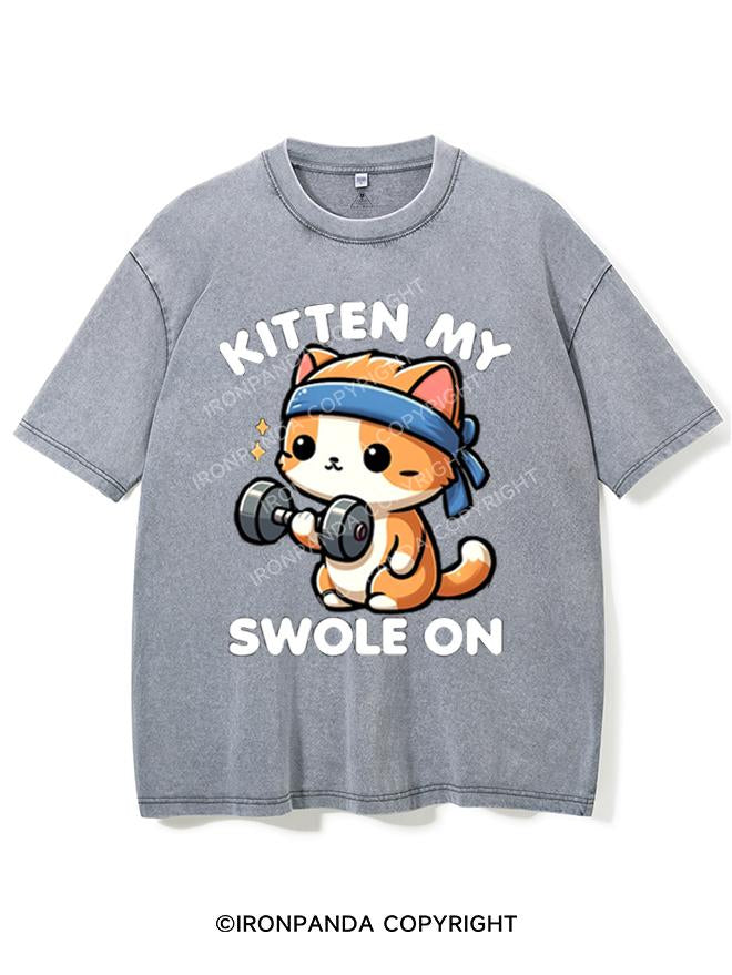 KITTEN MY SWOLE ON VINTAGE GYM SHIRT