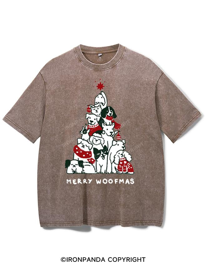 MERRY WOOFMAS VINTAGE GYM SHIRT