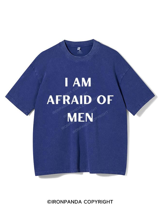 I AM AFRAID OF MEN VINTAGE GYM SHIRT