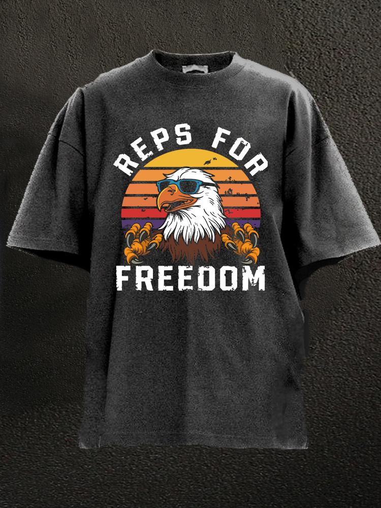Reps For Freedom Washed Gym Shirt