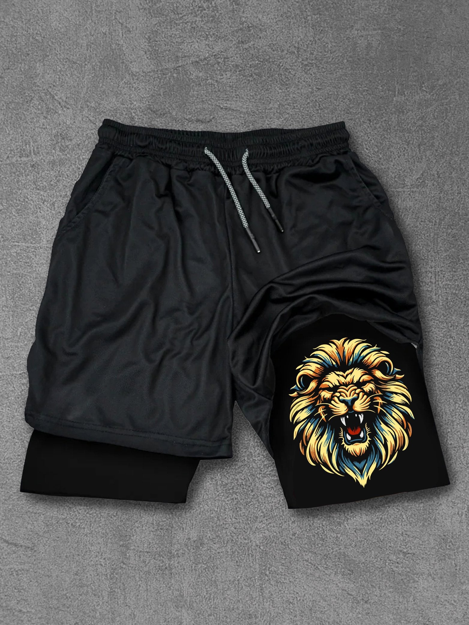 Lion Head Performance Training Shorts