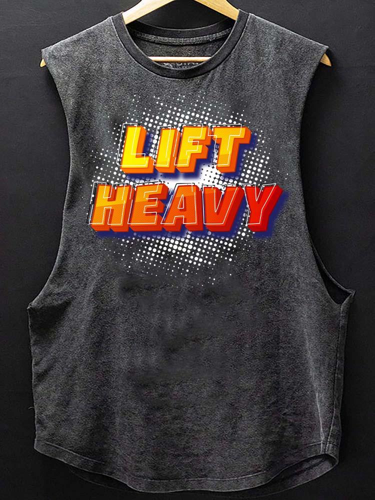 lift heavy Scoop Bottom Cotton Tank