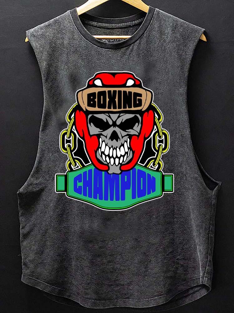 BOXING CHAMPION  Scoop Bottom Cotton Tank