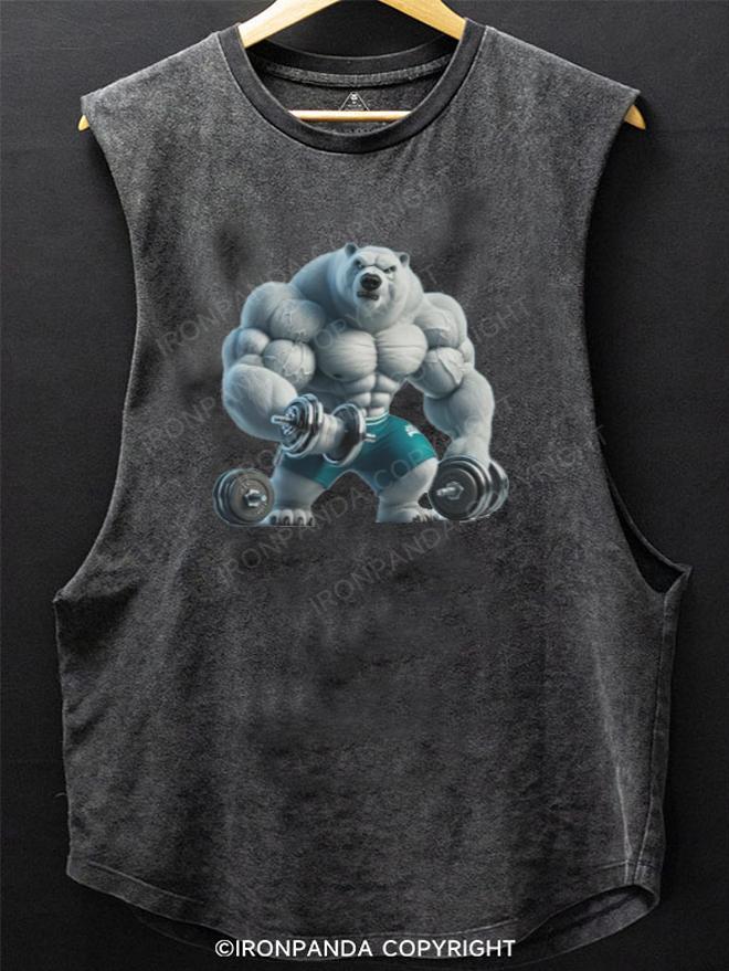 Bodybuilding  Polar Bear SCOOP BOTTOM COTTON TANK