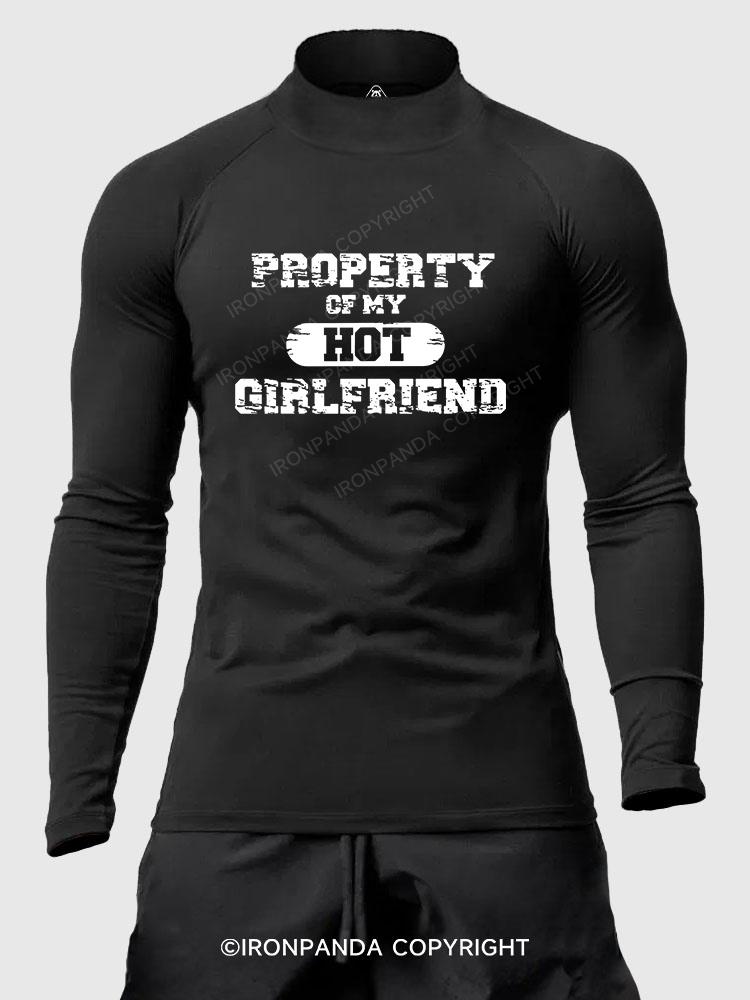 Property of my hot girlfriend Men's Fitted Mock