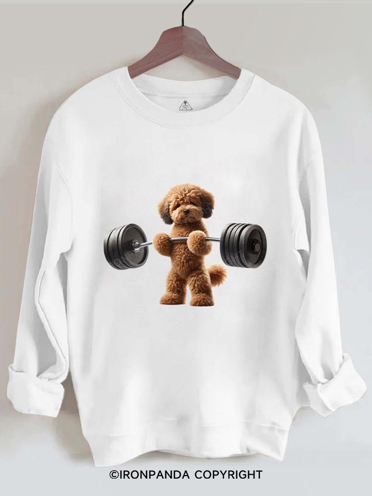 not a teddy weights Gym Sweatshirt