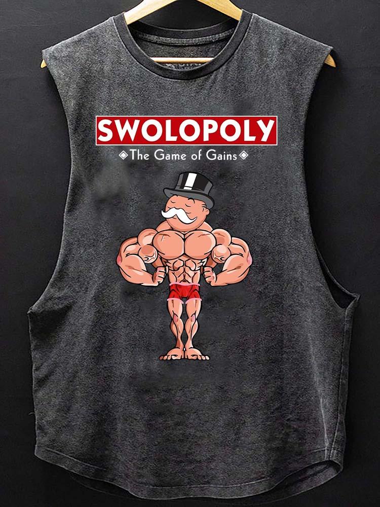 SWOLOPOLY Scoop Bottom Cotton Tank