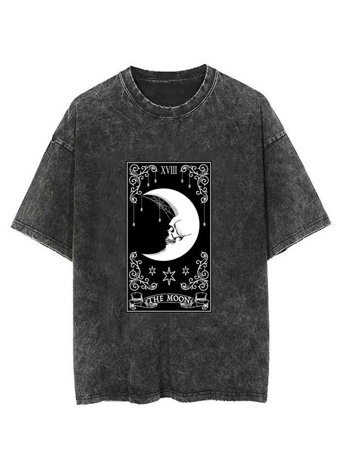 THE MOON SKELETON TAROT VINTAGE GYM SHIRT