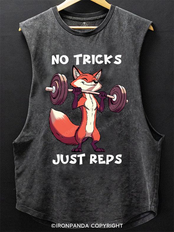 No Tricks Just Reps fox SCOOP BOTTOM COTTON TANK