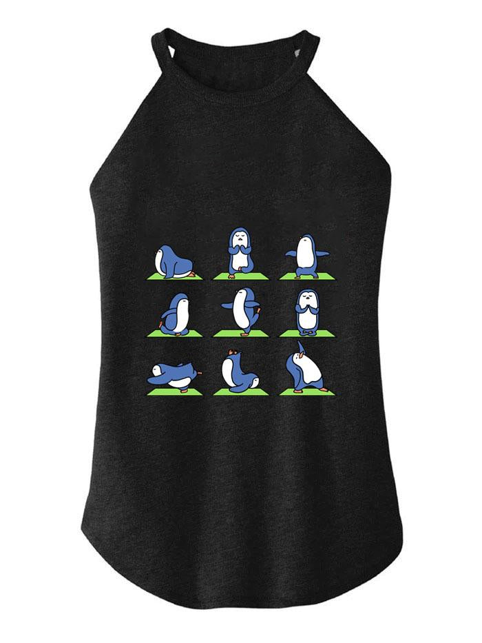 CUTE PENGUIN FITNESS ROCKER COTTON TANK