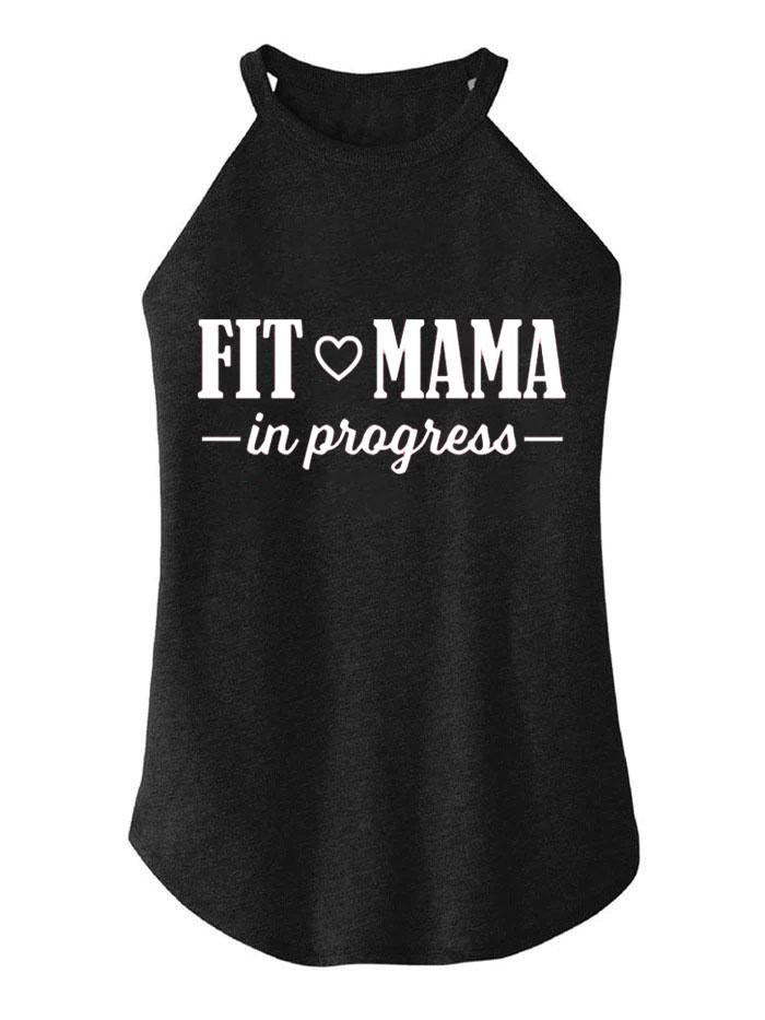 Fit Mama in Progress TRI ROCKER COTTON TANK