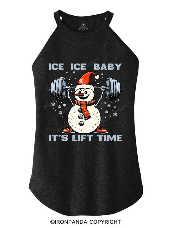 ICE ICE BABY IT'S LIFT TIME TRI ROCKER COTTON TANK